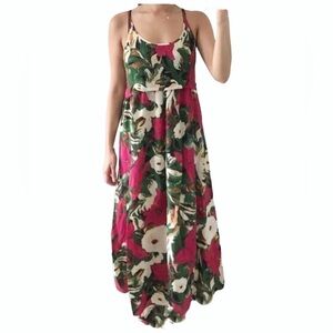 ARITZIA Wilfred 100 %  Silk Floral Maxi dress